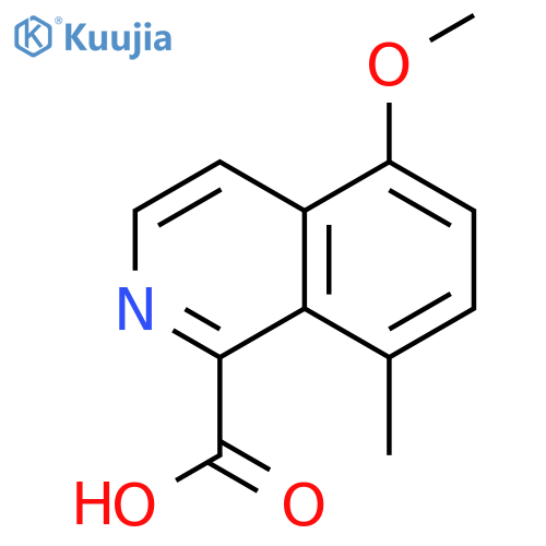 5-methoxy-8-methylisoquinoline-1-carboxylic acid structure
