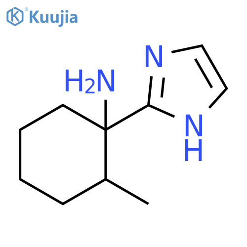 1-(1H-imidazol-2-yl)-2-methylcyclohexan-1-amine structure