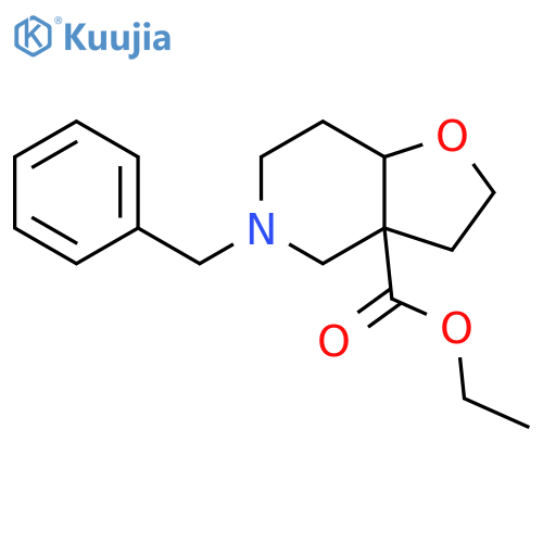 ethyl 5-benzyl-octahydrofuro3,2-cpyridine-3a-carboxylate structure