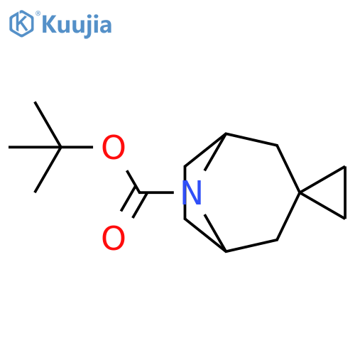 tert-butyl 8-azaspirobicyclo3.2.1octane-3,1'-cyclopropane-8-carboxylate structure