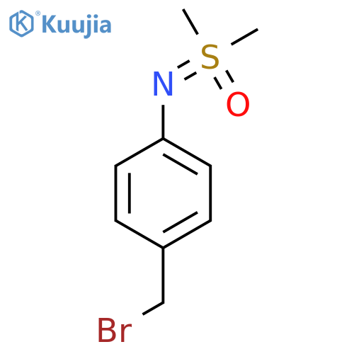 {4-(bromomethyl)phenylimino}dimethyl-lambda6-sulfanone structure