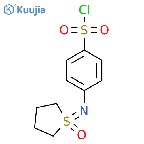 4-(1-oxo-1lambda6-thiolan-1-ylidene)aminobenzene-1-sulfonyl chloride structure
