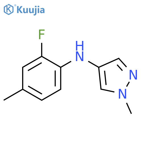 N-(2-fluoro-4-methylphenyl)-1-methyl-1H-pyrazol-4-amine structure