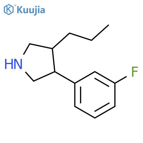 3-(3-fluorophenyl)-4-propylpyrrolidine structure