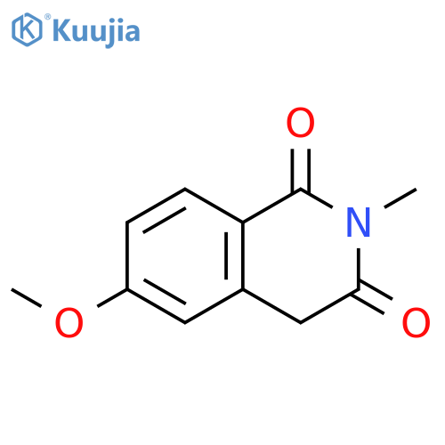 6-methoxy-2-methyl-1,2,3,4-tetrahydroisoquinoline-1,3-dione structure
