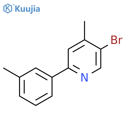 5-Bromo-4-methyl-2-(3-methylphenyl)pyridine structure
