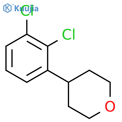 4-(2,3-dichlorophenyl)oxane structure