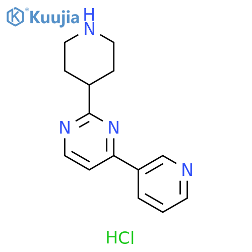 2-(piperidin-4-yl)-4-(pyridin-3-yl)pyrimidine dihydrochloride structure