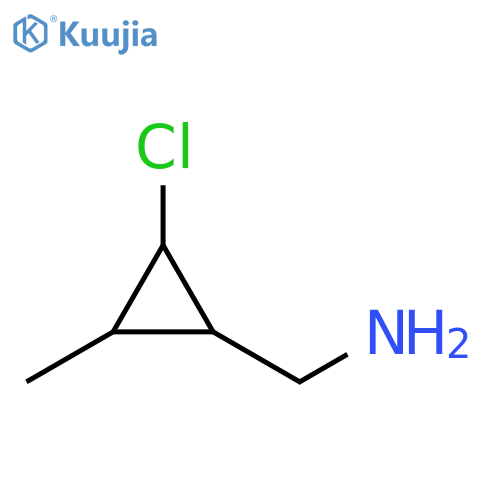 (2-chloro-3-methylcyclopropyl)methanamine structure