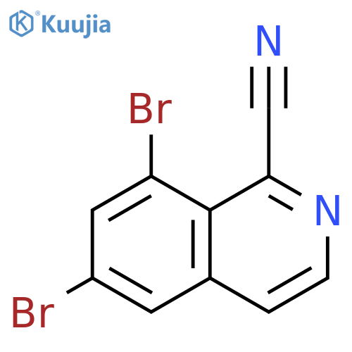 6,8-dibromoisoquinoline-1-carbonitrile structure