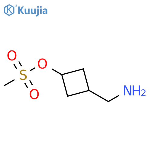 3-(aminomethyl)cyclobutyl methanesulfonate structure
