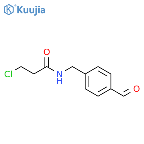3-chloro-N-(4-formylphenyl)methylpropanamide structure