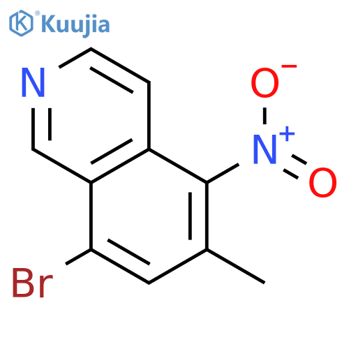 8-bromo-6-methyl-5-nitroisoquinoline structure