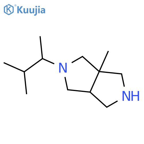 3a-methyl-2-(3-methylbutan-2-yl)-octahydropyrrolo3,4-cpyrrole structure