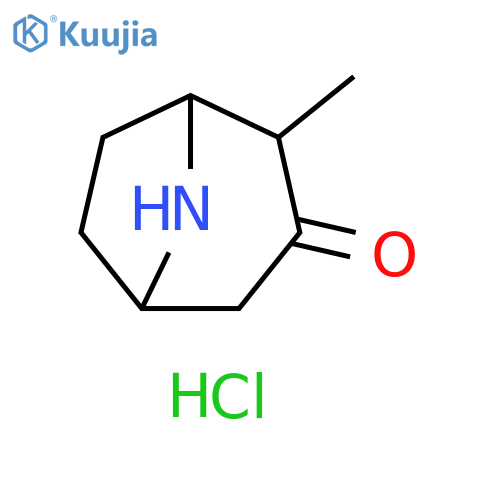 2-methyl-8-azabicyclo3.2.1octan-3-one hydrochloride structure