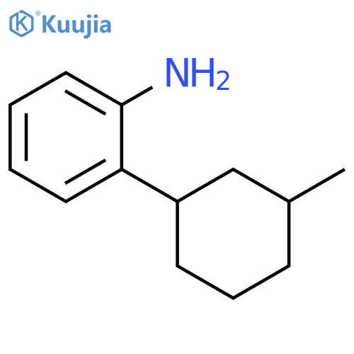 Benzenamine, 2-(3-methylcyclohexyl)- structure