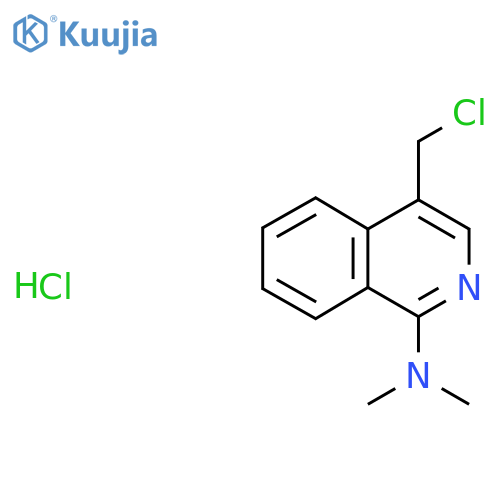 4-(chloromethyl)-N,N-dimethylisoquinolin-1-amine hydrochloride structure