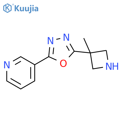 3-5-(3-methylazetidin-3-yl)-1,3,4-oxadiazol-2-ylpyridine structure