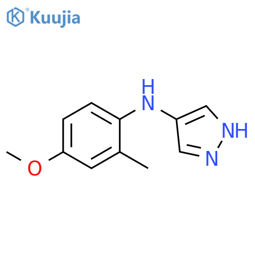 N-(4-methoxy-2-methylphenyl)-1H-pyrazol-4-amine structure
