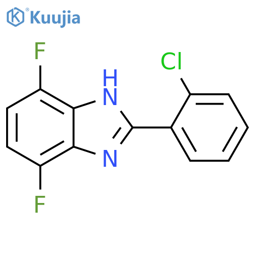 2-(2-chlorophenyl)-4,7-difluoro-1H-1,3-benzodiazole structure