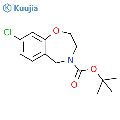 tert-butyl 8-chloro-2,3,4,5-tetrahydro-1,4-benzoxazepine-4-carboxylate structure