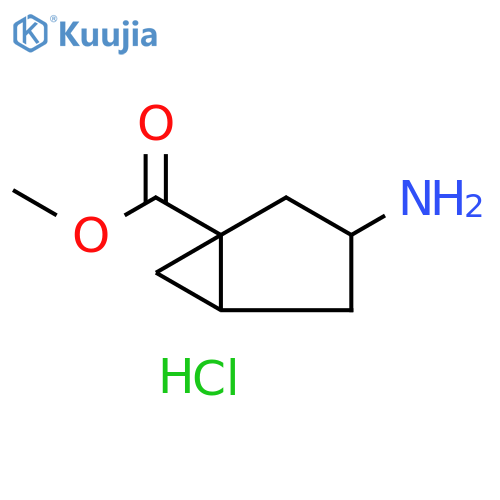 methyl 3-aminobicyclo3.1.0hexane-1-carboxylate hydrochloride structure