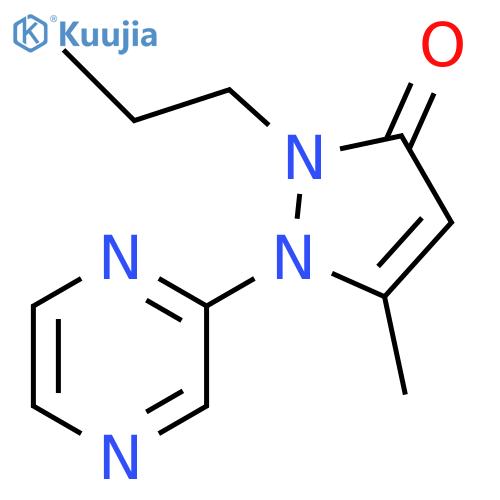5-methyl-2-propyl-1-(pyrazin-2-yl)-2,3-dihydro-1H-pyrazol-3-one structure