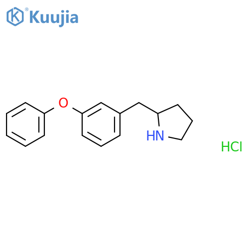 2-(3-Phenoxyphenyl)methylpyrrolidine Hydrochloride structure