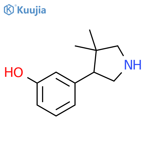 3-(4,4-dimethylpyrrolidin-3-yl)phenol structure