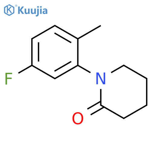 1-(5-fluoro-2-methylphenyl)piperidin-2-one structure