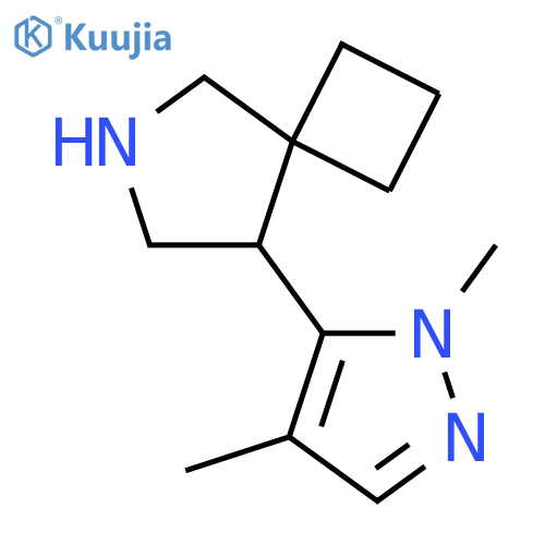 8-(1,4-dimethyl-1H-pyrazol-5-yl)-6-azaspiro3.4octane structure