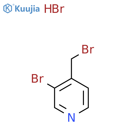 3-bromo-4-(bromomethyl)pyridine;hydrobromide structure