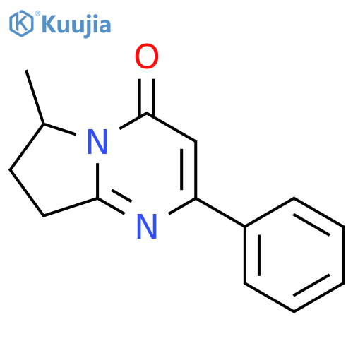 6-methyl-2-phenyl-4H,6H,7H,8H-pyrrolo1,2-apyrimidin-4-one structure