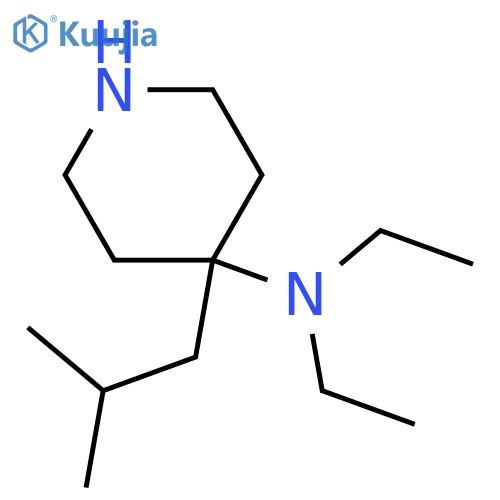 N,N-diethyl-4-(2-methylpropyl)piperidin-4-amine structure