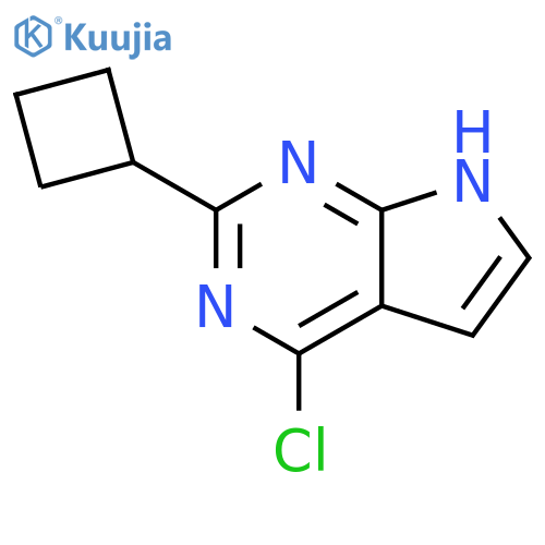 4-chloro-2-cyclobutyl-7H-pyrrolo2,3-dpyrimidine structure
