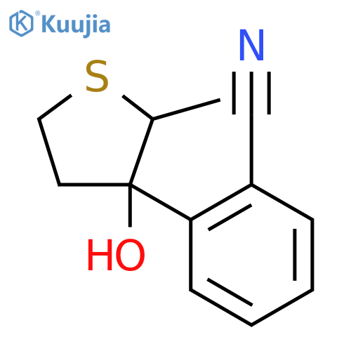 2-(3-hydroxy-2-methylthiolan-3-yl)benzonitrile structure