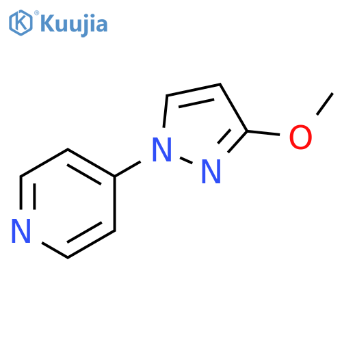 4-(3-methoxy-1H-pyrazol-1-yl)pyridine structure