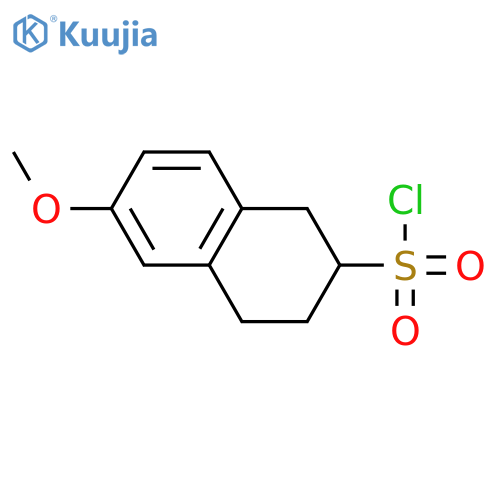 6-methoxy-1,2,3,4-tetrahydronaphthalene-2-sulfonyl chloride structure