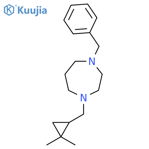 1-benzyl-4-(2,2-dimethylcyclopropyl)methyl-1,4-diazepane structure