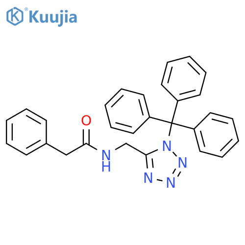 Benzeneacetamide, N-[[1-(triphenylmethyl)-1H-tetrazol-5-yl]methyl]- structure