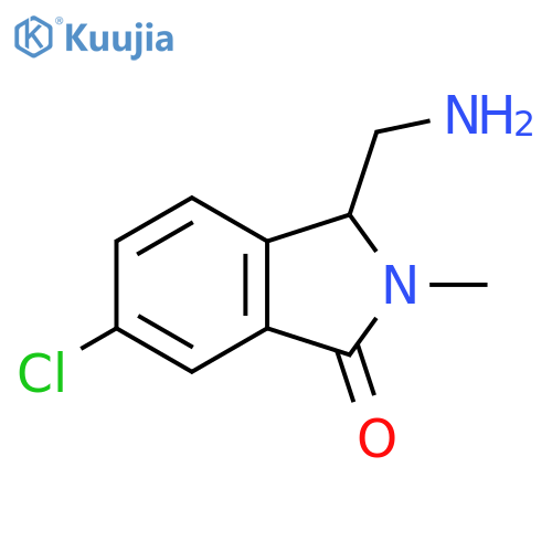 3-(Aminomethyl)-6-chloro-2-methyl-2,3-dihydro-1H-isoindol-1-one structure