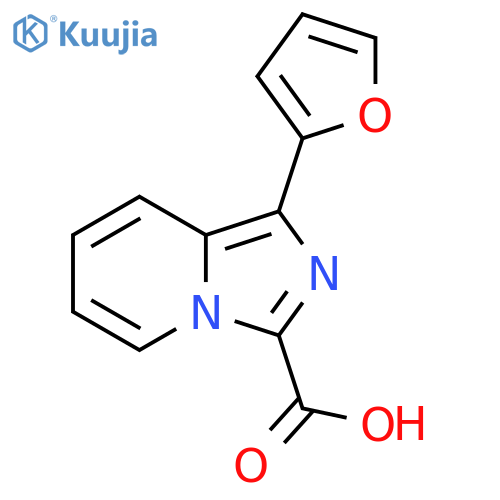 1-(furan-2-yl)imidazo1,5-apyridine-3-carboxylic acid structure