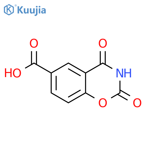 2H-1,3-Benzoxazine-6-carboxylic acid, 3,4-dihydro-2,4-dioxo- structure