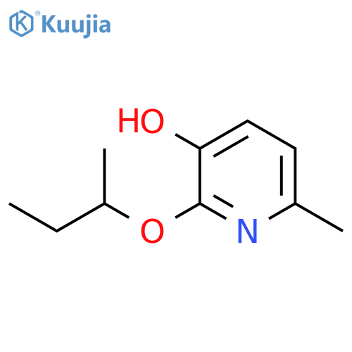 2-(butan-2-yloxy)-6-methylpyridin-3-ol structure