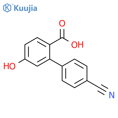 2-(4-cyanophenyl)-4-hydroxybenzoic acid structure