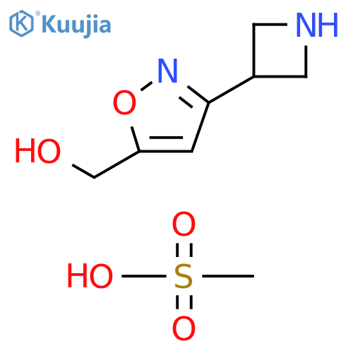 3-(Azetidin-3-yl)-1,2-oxazol-5-ylmethanol, methanesulfonic Acid structure