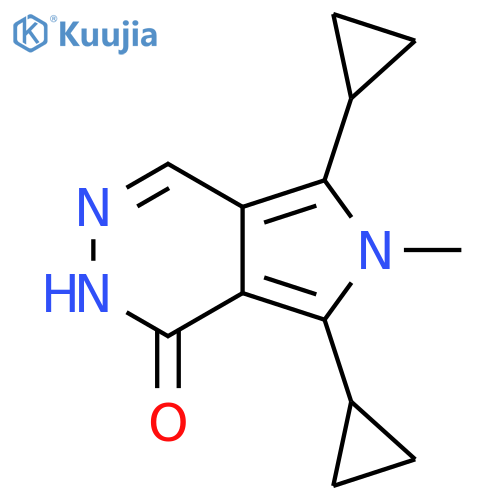 5,7-dicyclopropyl-6-methyl-1H,2H,6H-pyrrolo3,4-dpyridazin-1-one structure