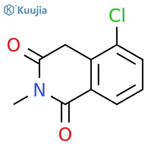 5-chloro-2-methyl-1,2,3,4-tetrahydroisoquinoline-1,3-dione structure