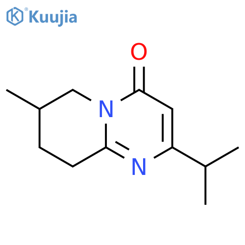 7-methyl-2-(propan-2-yl)-4H,6H,7H,8H,9H-pyrido1,2-apyrimidin-4-one structure