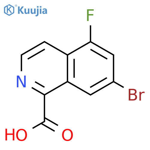 7-bromo-5-fluoroisoquinoline-1-carboxylic acid structure